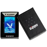 Зажигалка Zippo Playboy Синий / Латунь photo 3