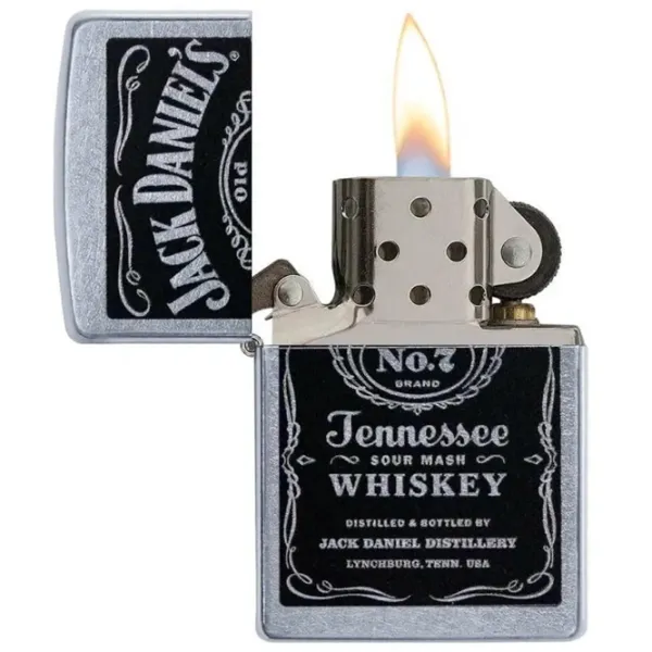 Brichetă Zippo Jack Daniel's Label Gray / Alamă photo 1