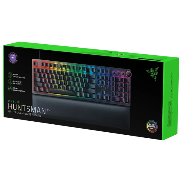 Tastatură Razer Huntsman V2 Cu fir / Black photo 6