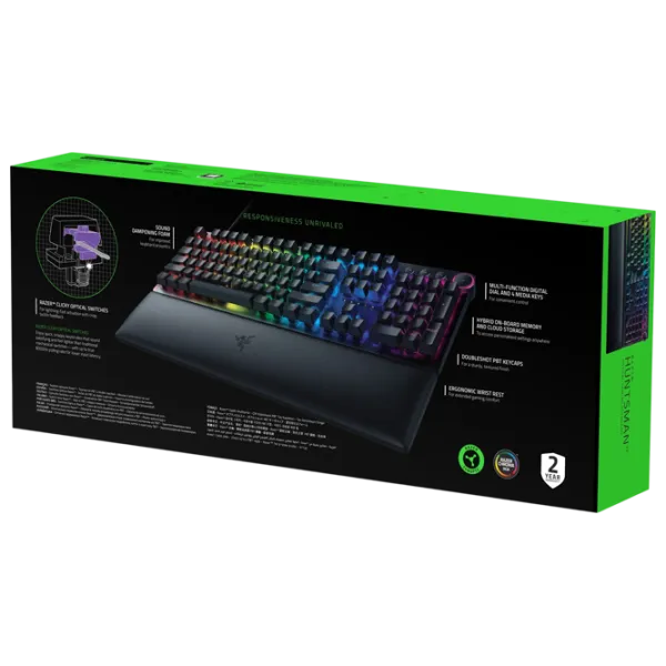 Tastatură Razer Huntsman V2 Cu fir / Black photo 7