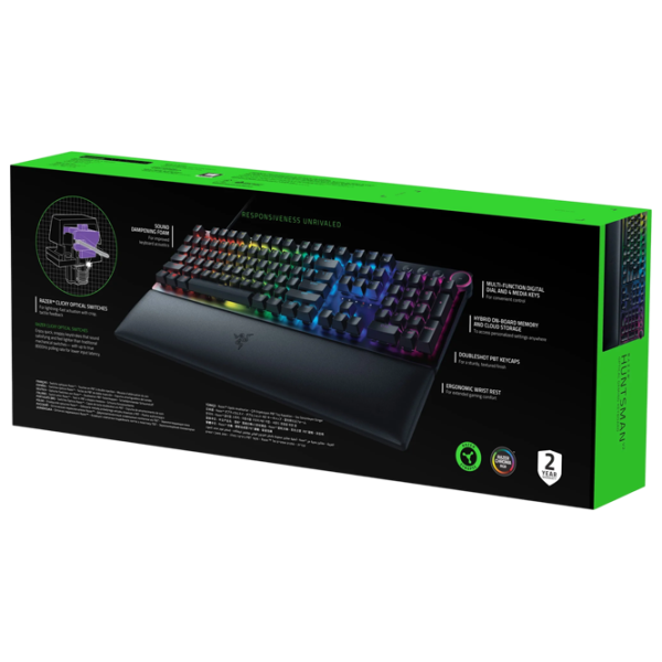 Tastatură Razer Huntsman V2 Cu fir / Black photo 7