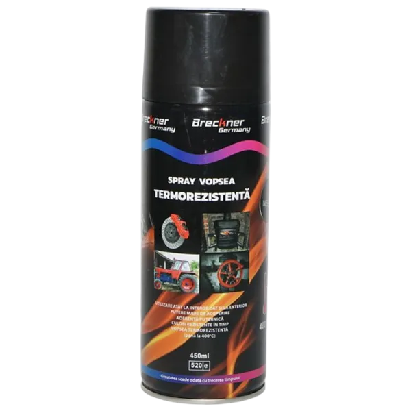 Vopsea auto Breckner 83114  0.45l / Pentru suprafețe la temperaturi ridicate photo 1 Vopsea auto Breckner 83114  0.45l / Pentru suprafețe la temperaturi ridicate photo 1