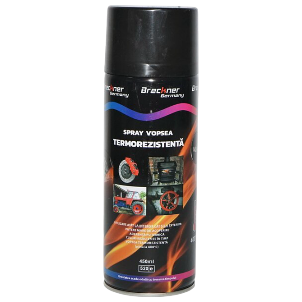 Vopsea auto Breckner 83114  0.45l / Pentru suprafețe la temperaturi ridicate photo 1 Vopsea auto Breckner 83114  0.45l / Pentru suprafețe la temperaturi ridicate photo 1