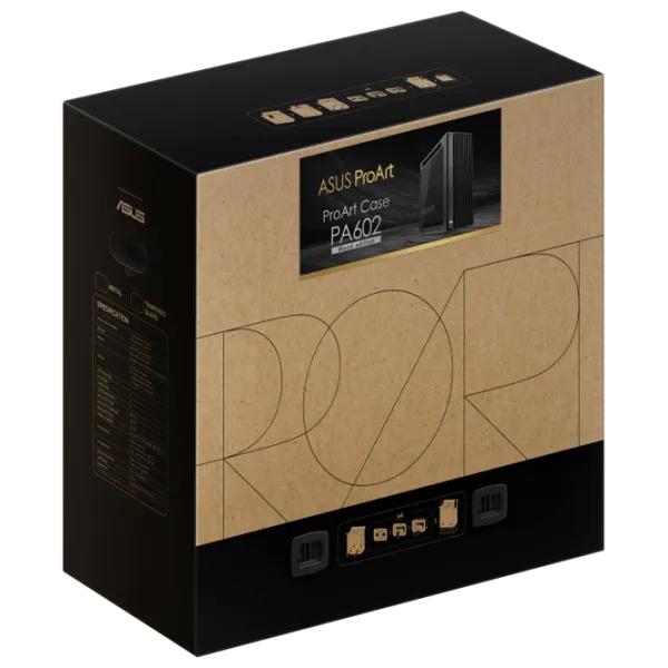 Carcasă Asus ProArt PA602 Wood Edition Mid Tower / Black photo 10