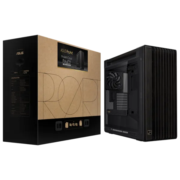 Carcasă Asus ProArt PA602 Wood Edition Mid Tower / Black photo 11