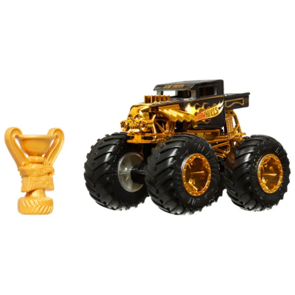 Set de mașini Hot Wheels Monster Trucks – BIGFOOT JDV96  / / Auriu Multicolor photo 3