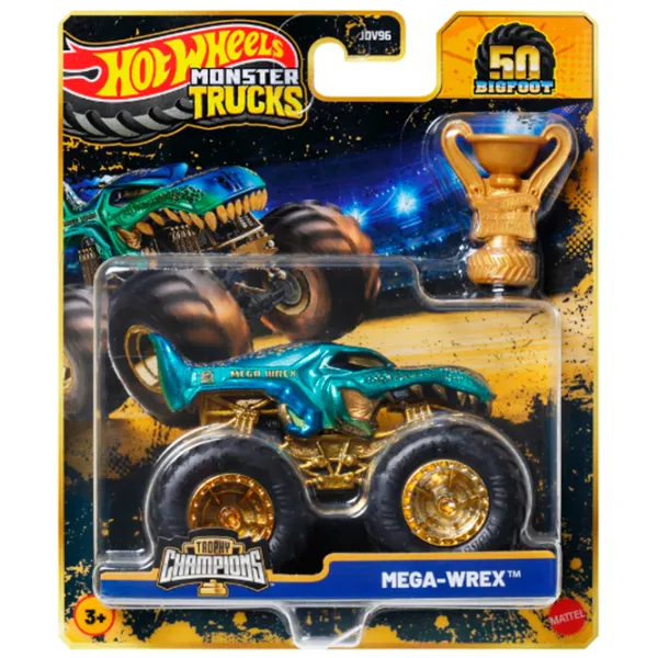 Set de mașini Hot Wheels Monster Trucks – BIGFOOT JDV96  / / Auriu Multicolor photo 8