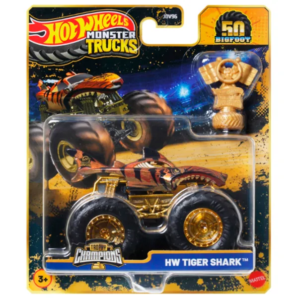 Set de mașini Hot Wheels Monster Trucks – BIGFOOT JDV96  / / Auriu Multicolor photo 9