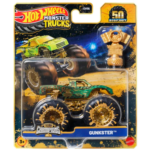 Set de mașini Hot Wheels Monster Trucks – BIGFOOT JDV96  / / Auriu Multicolor photo 11