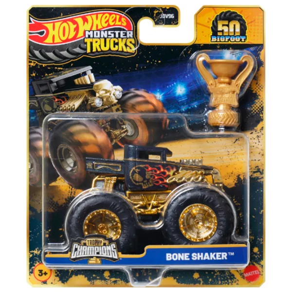 Set de mașini Hot Wheels Monster Trucks – BIGFOOT JDV96  / / Auriu Multicolor photo 12