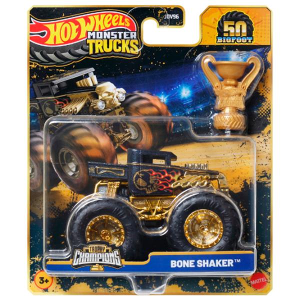 Set de mașini Hot Wheels Monster Trucks – BIGFOOT JDV96  / / Auriu Multicolor photo 12