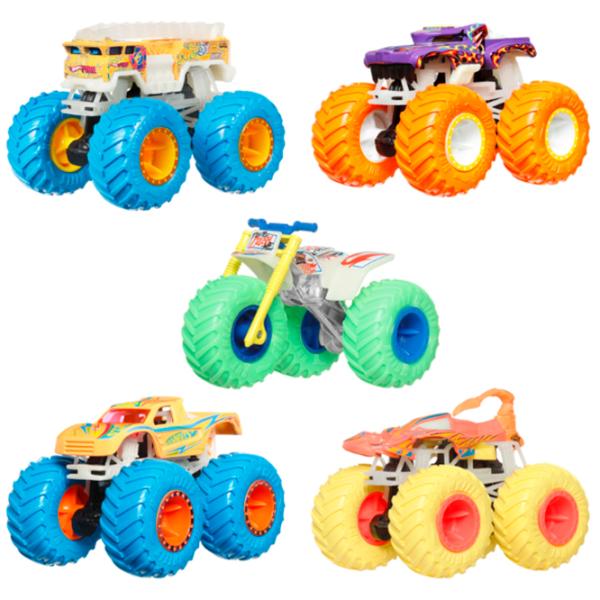 Комплект машин Hot Wheels Monster Trucks – Glow in the Dark JFX08  / / Серый Разноцветный photo 3