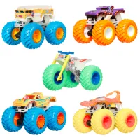 Set de mașini Hot Wheels Monster Trucks – Glow in the Dark JFX08 / / Gray Multicolor photo 3