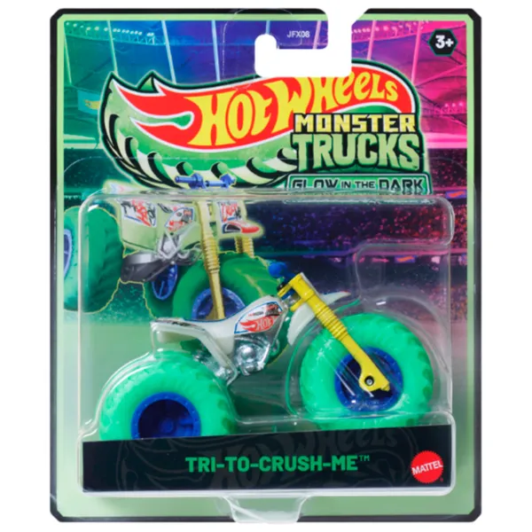 Комплект машин Hot Wheels Monster Trucks – Glow in the Dark JFX08  / / Серый Разноцветный photo 5