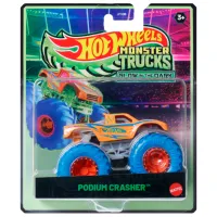 Set de mașini Hot Wheels Monster Trucks – Glow in the Dark JFX08 / / Gray Multicolor photo 9