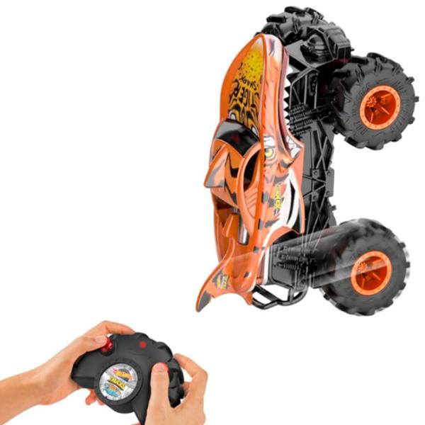 Mașină Hot Wheels HW Tiger Shark HNV03 8 km/h / 2.4 GHz / White Orange photo 5