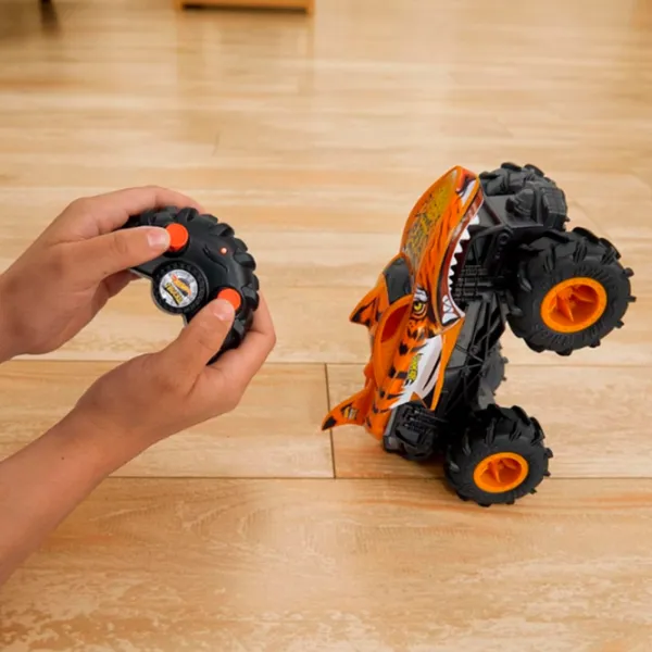 Mașină Hot Wheels HW Tiger Shark HNV03 8 km/h / 2.4 GHz / White Orange photo 6