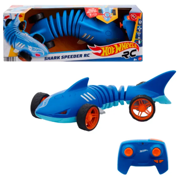 Mașină Hot Wheels Shark Speeder HXJ83  / 2.4 GHz / Black Blue photo 6