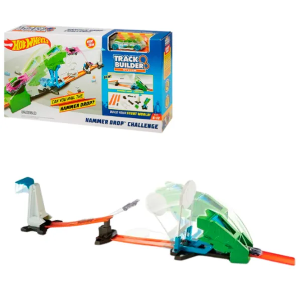 Pistă auto Hot Wheels Hammer Drop Challenge M-FLL00  / / Green Orange photo 5 Pistă auto Hot Wheels Hammer Drop Challenge M-FLL00  / / Green Orange photo 5