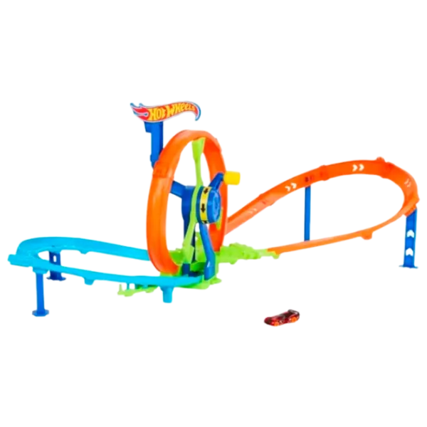 Pistă auto Hot Wheels Stunt Tracks JBX65  / / Green Orange photo 1