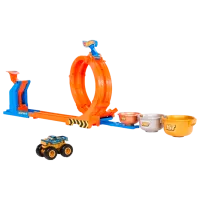 Авто-треки Hot Wheels Loop-And-Flip Trophy JBX64  / / Золотoй Оранжевый