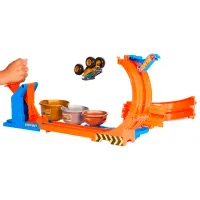 Pistă auto Hot Wheels Loop-And-Flip Trophy JBX64 / / Auriu Orange photo 2