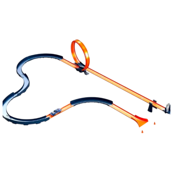 Pistă auto Hot Wheels RC Speed Challenge HXX45  / 2.4 GHz / Blue Orange photo 1 Pistă auto Hot Wheels RC Speed Challenge HXX45  / 2.4 GHz / Blue Orange photo 1