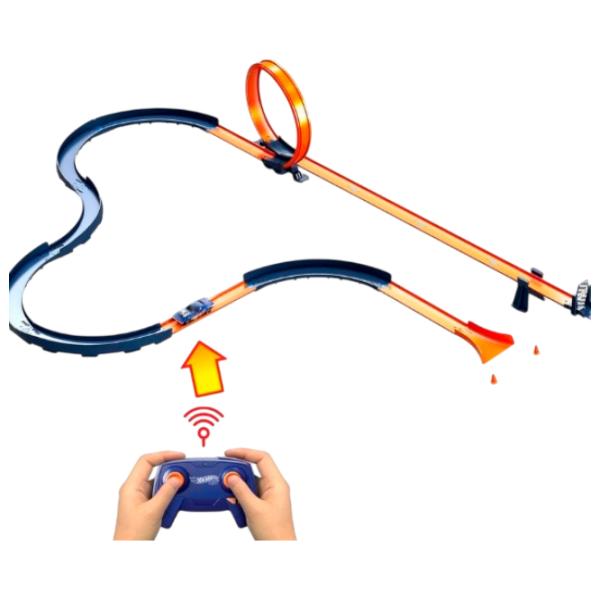 Pistă auto Hot Wheels RC Speed Challenge HXX45  / 2.4 GHz / Blue Orange photo 2 Pistă auto Hot Wheels RC Speed Challenge HXX45  / 2.4 GHz / Blue Orange photo 2