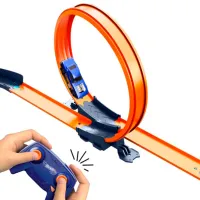 Pistă auto Hot Wheels RC Speed Challenge HXX45 / 2.4 GHz / Blue Orange photo 5
