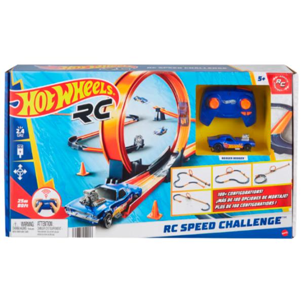 Pistă auto Hot Wheels RC Speed Challenge HXX45  / 2.4 GHz / Blue Orange photo 7 Pistă auto Hot Wheels RC Speed Challenge HXX45  / 2.4 GHz / Blue Orange photo 7