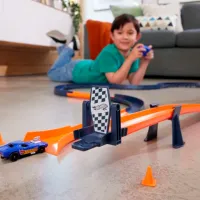 Pistă auto Hot Wheels RC Speed Challenge HXX45 / 2.4 GHz / Blue Orange photo 8
