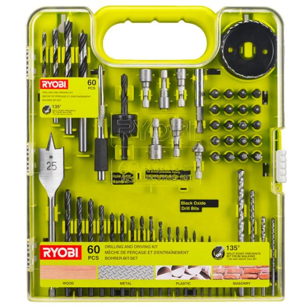 Набор сверл Ryobi RAKDD60 Cталь photo 1 Набор сверл Ryobi RAKDD60 Cталь photo 1