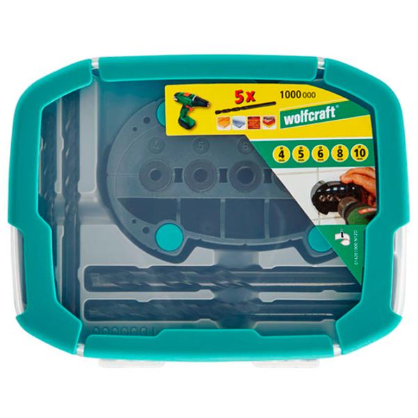 Набор сверл Wolfcraft 1000000 Cталь photo 3 Набор сверл Wolfcraft 1000000 Cталь photo 3