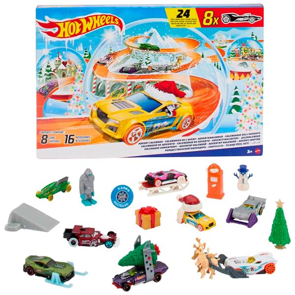 Комплект машин Hot Wheels Календарь-адвент 2024 HTG00  / / Черный Разноцветный photo 3