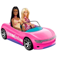 Mașină Hot Wheels Cabriolet Barbie JBH05 / / Black Pink photo 2