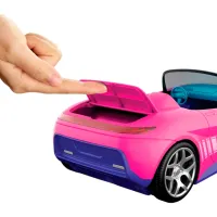 Mașină Hot Wheels Cabriolet Barbie JBH05 / / Black Pink photo 6