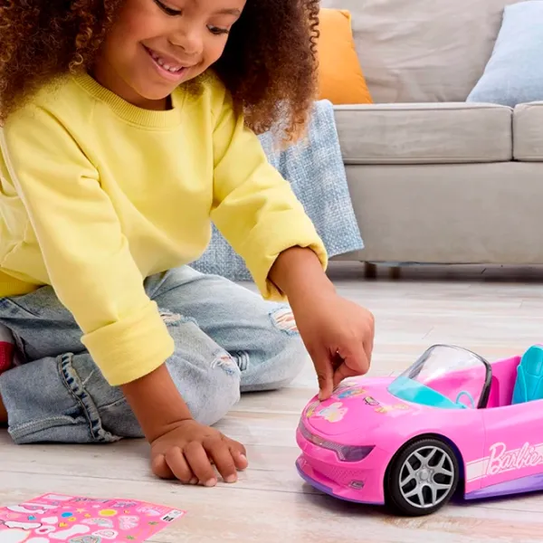 Mașină Hot Wheels Cabriolet Barbie JBH05  / / Black Pink photo 7