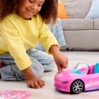 Mașină Hot Wheels Cabriolet Barbie JBH05 / / Black Pink photo 7