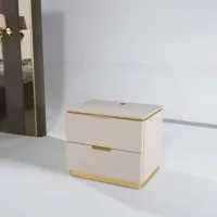 Тумбочки Akyol Kapadokya 51.7 x 62 x 45см / ЛДСП / Золото