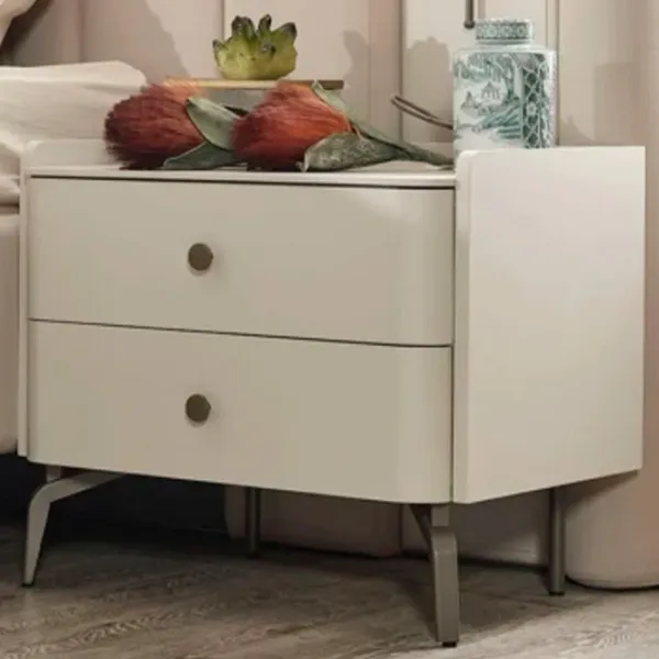Noptiere Evmoda Truva 52 x 64 x 46 / PAL / White photo 1