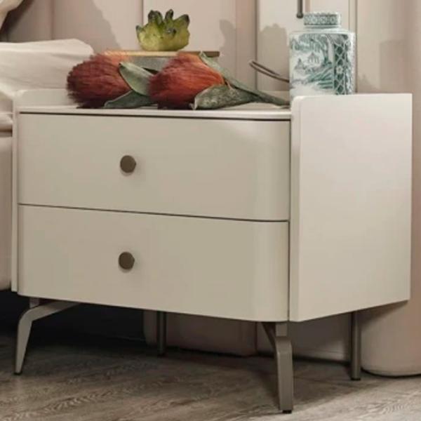Noptiere Evmoda Truva 52 x 64 x 46 / PAL / White photo 1