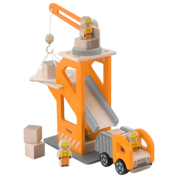 Кран VIGA Crane Lift with Dumper 51616  / / Серый Оранжевый photo 1 Кран VIGA Crane Lift with Dumper 51616  / / Серый Оранжевый photo 1