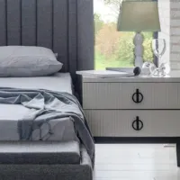 Noptiere Evamoda DAPHNE 60 x 58 x 46 / PAL / Beige photo 4