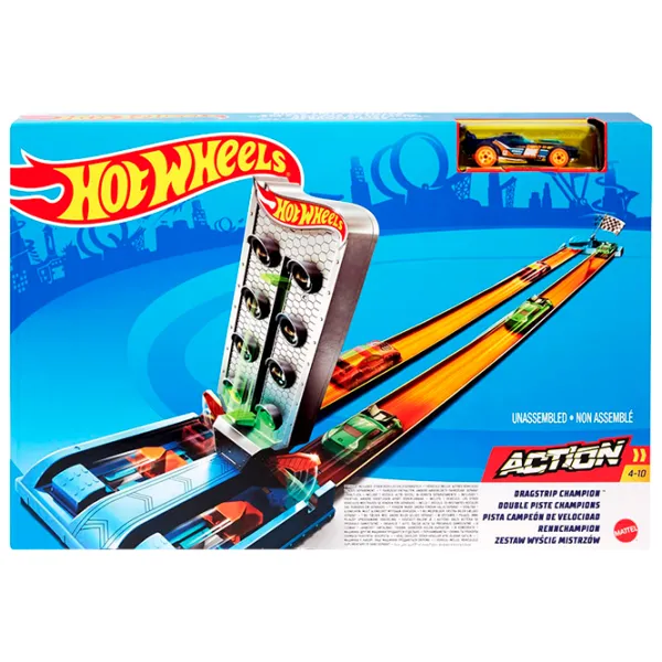Pistă auto Hot Wheels Championship Track GBF81  / / Gray Blue photo 9