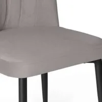 Scaun de bucătărie Fabrik Home VAREL Velvet/ Gray Black photo 3
