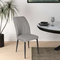 Scaun de bucătărie Fabrik Home VAREL Velvet/ Gray Black photo 5