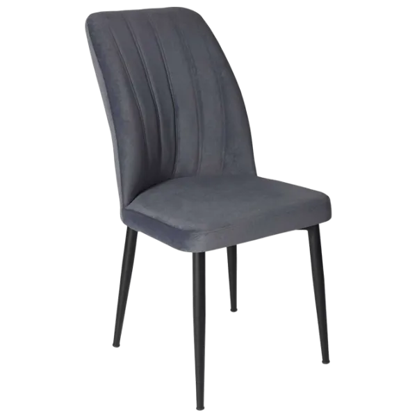 Кухонный стул Fabrik Home VAREL Вельвет/ Тёмно-серый Черный photo 1 Кухонный стул Fabrik Home VAREL Вельвет/ Тёмно-серый Черный photo 1