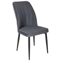 Scaun de bucătărie Fabrik Home VAREL Velvet/ Dark Gray Black