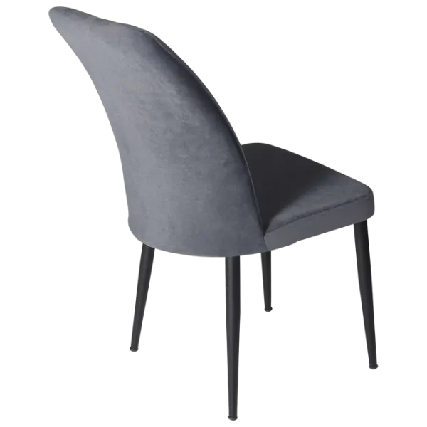 Кухонный стул Fabrik Home VAREL Вельвет/ Тёмно-серый Черный photo 2 Кухонный стул Fabrik Home VAREL Вельвет/ Тёмно-серый Черный photo 2