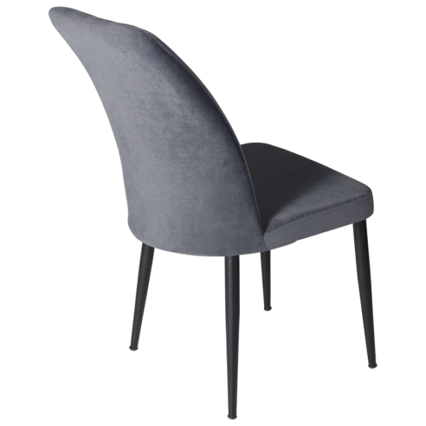 Кухонный стул Fabrik Home VAREL Вельвет/ Тёмно-серый Черный photo 2 Кухонный стул Fabrik Home VAREL Вельвет/ Тёмно-серый Черный photo 2